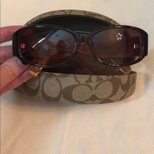 Coach Brown Keri sunglasses In Tortoise